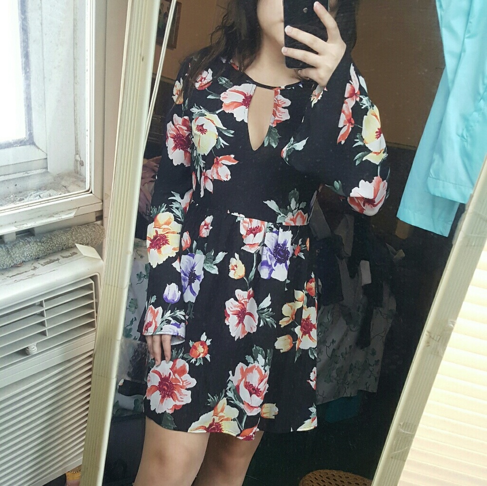 Black Floral Dress